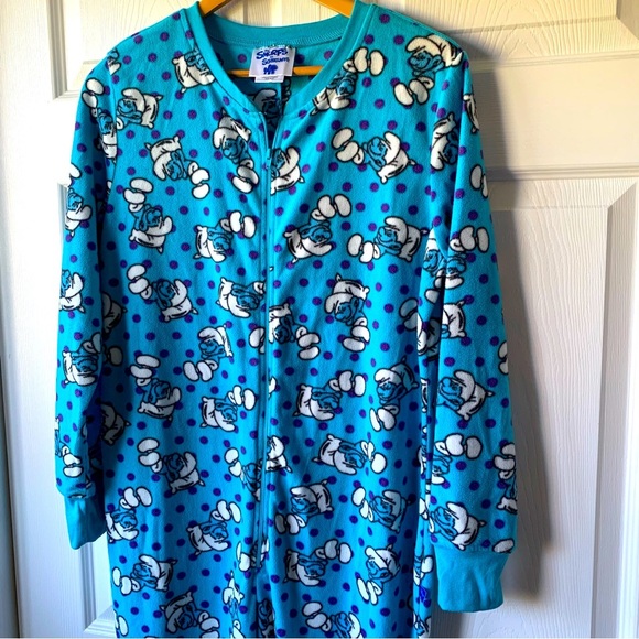 Smurf onesie pyjama size medium - Picture 1 of 8